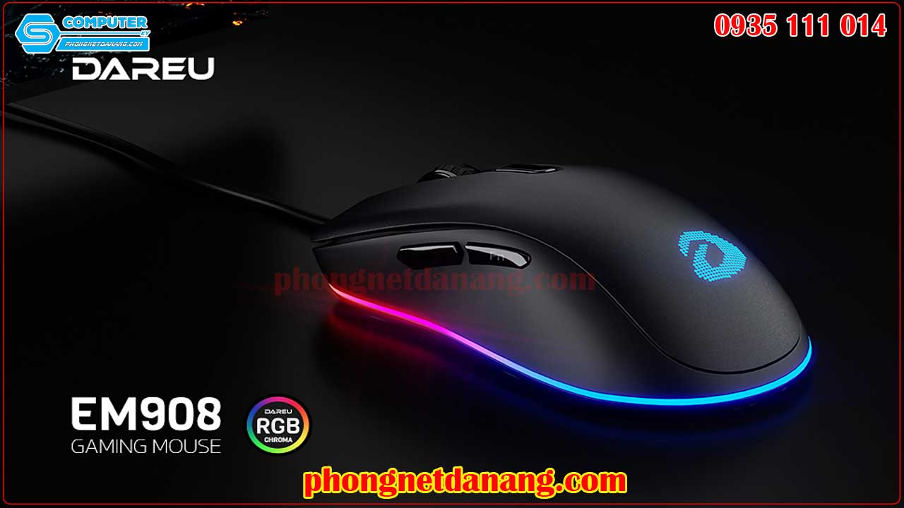 Chuột DareU EM908 RGB chuyên phòng net - Sky Computer