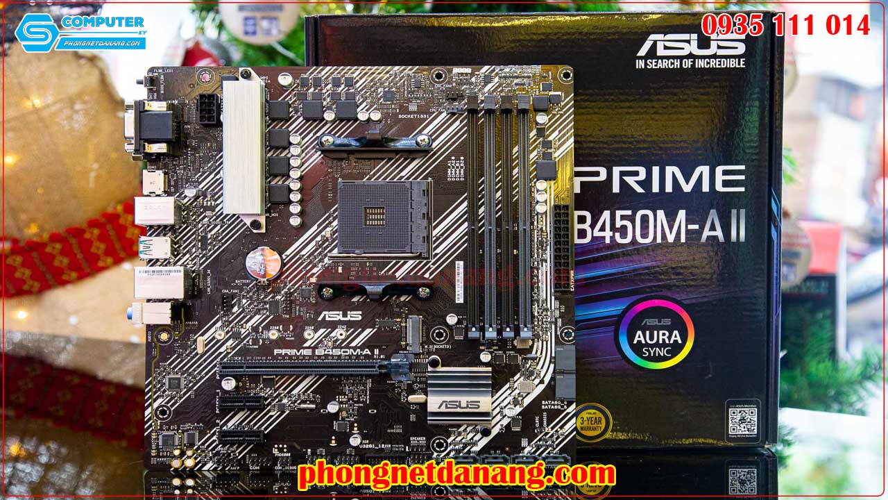 Mainboard Asus PRIME B450M-A II chuyên game - Sky Computer